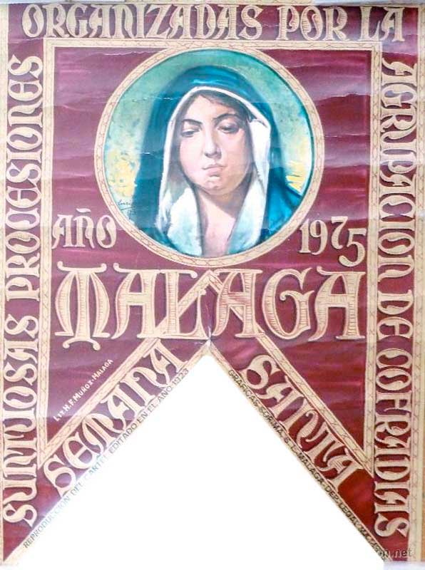 Cartel de la Semana Santa de Málaga de 1975