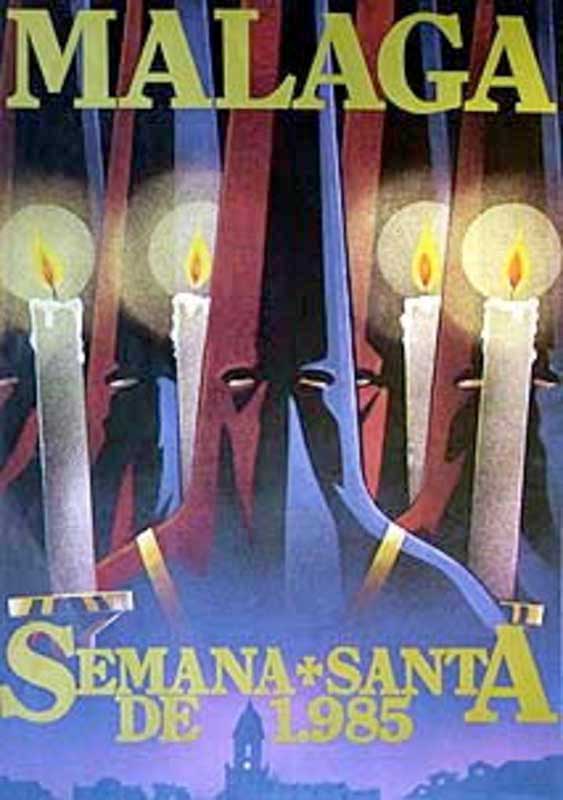 Cartel de la Semana Santa de Málaga de 1985