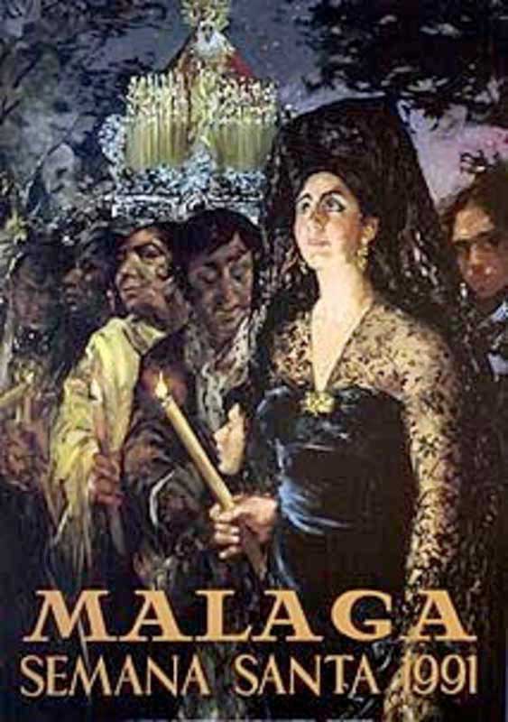 Cartel de la Semana Santa de Málaga de 1991