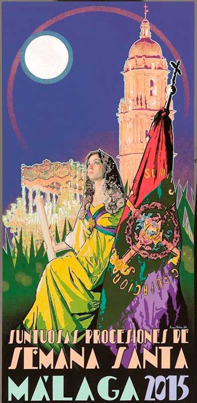 Cartel de la Semana Santa de Málaga de 2015