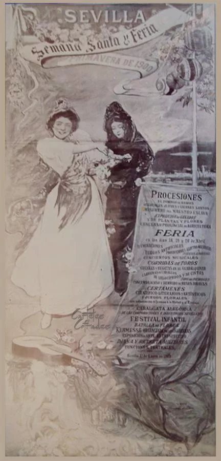 Cartel de la Semana Santa de Sevilla de 1900