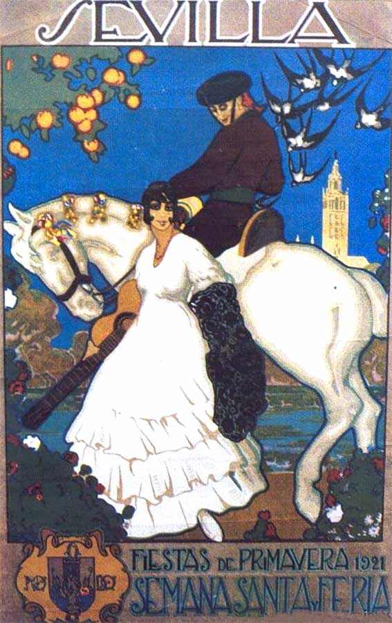Cartel de la Semana Santa de Sevilla de 1921