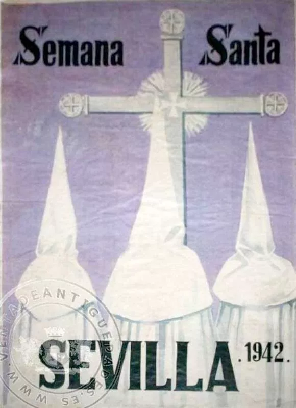 Cartel de la Semana Santa de Sevilla de 1942