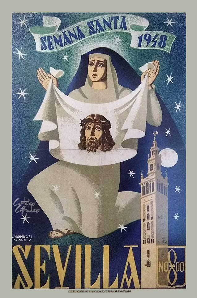 Cartel de la Semana Santa de Sevilla de 1948