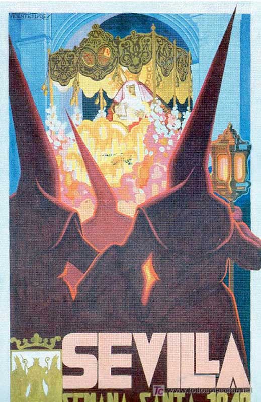 Cartel de la Semana Santa de Sevilla de 1949