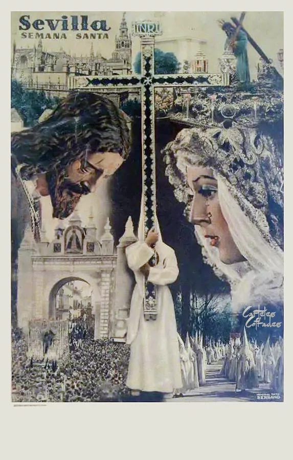 Cartel de la Semana Santa de Sevilla de 1950