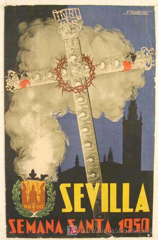 Cartel de la Semana Santa de Sevilla de 1950