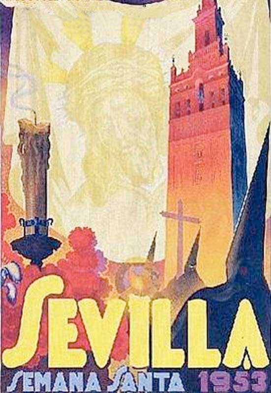 Cartel de la Semana Santa de Sevilla de 1953