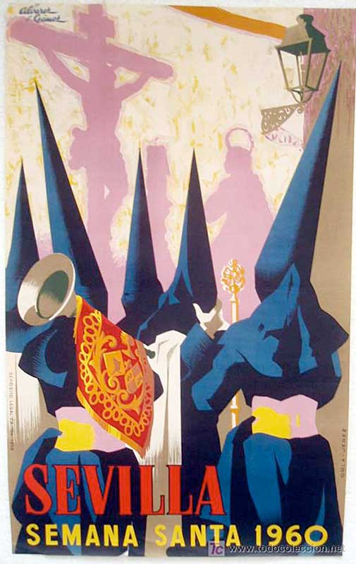 Cartel de la Semana Santa de Sevilla de 1960