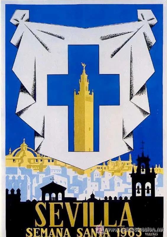 Cartel de la Semana Santa de Sevilla de 1963