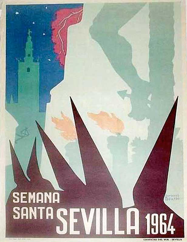 Cartel de la Semana Santa de Sevilla de 1964