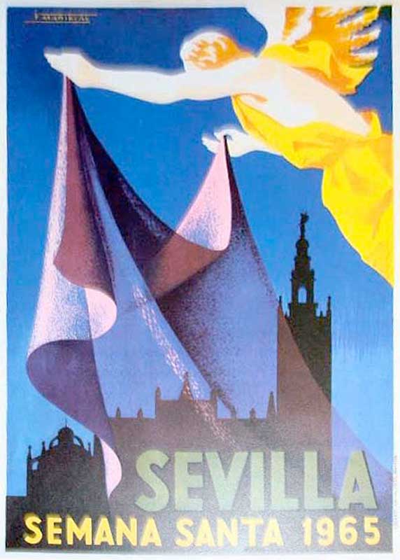 Cartel de la Semana Santa de Sevilla de 1965