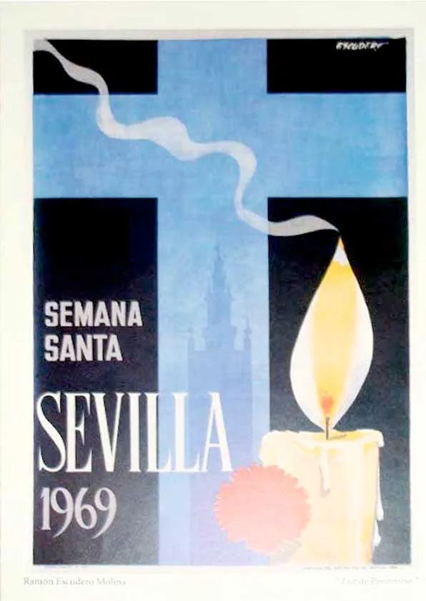 Cartel de la Semana Santa de Sevilla de 1969