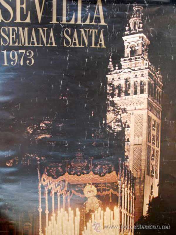 Cartel de la Semana Santa de Sevilla de 1973