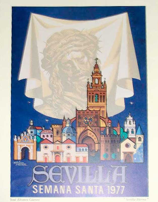Cartel de la Semana Santa de Sevilla de 1977