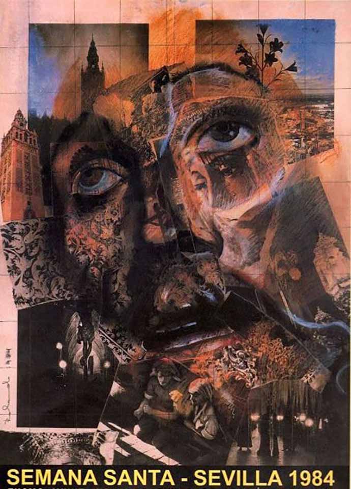 Cartel de la Semana Santa de Sevilla de 1984