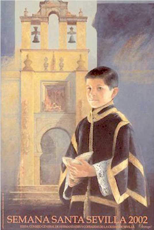 Cartel de la Semana Santa de Sevilla de 2002