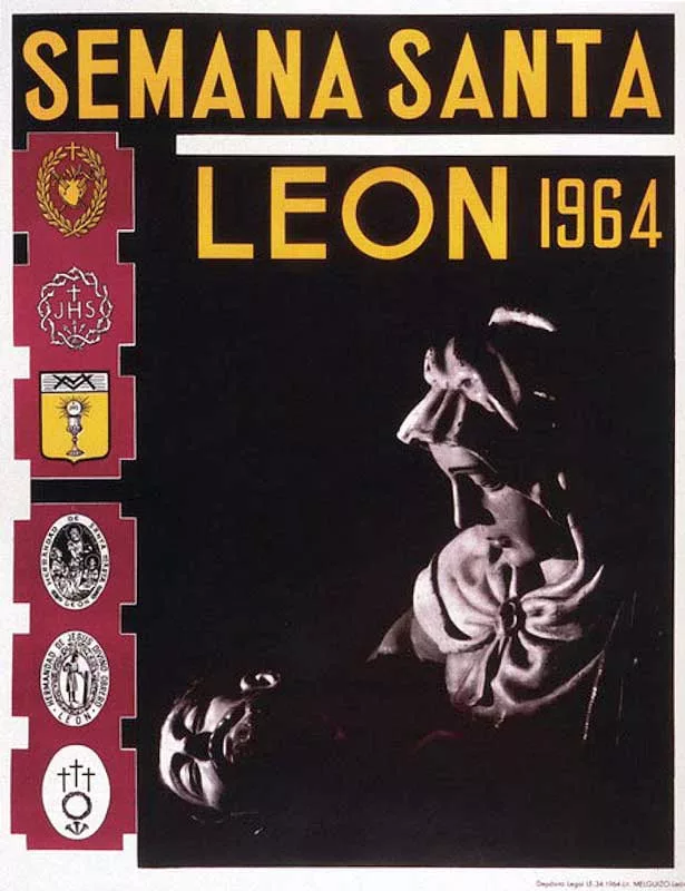 Cartel de la Semana Santa de León de 1964