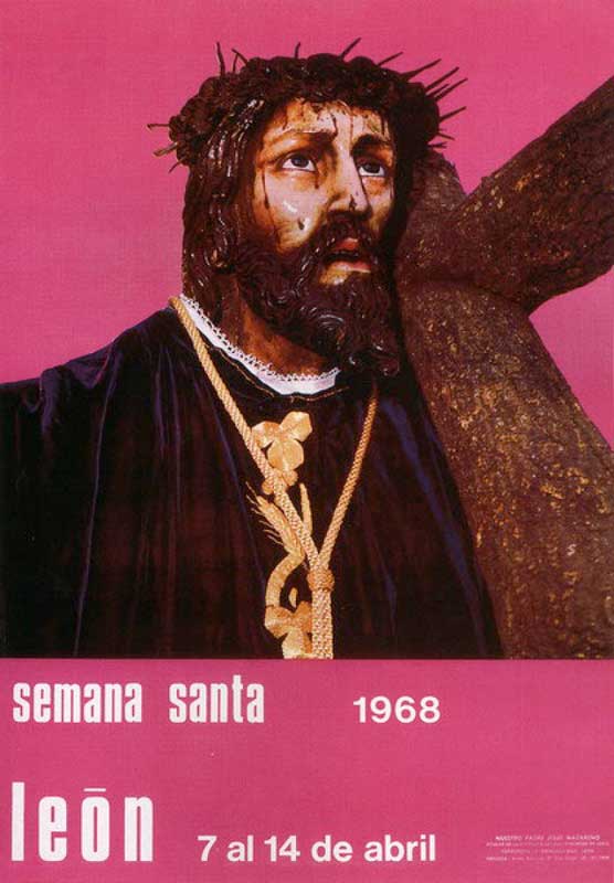 Cartel de la Semana Santa de León de 1968