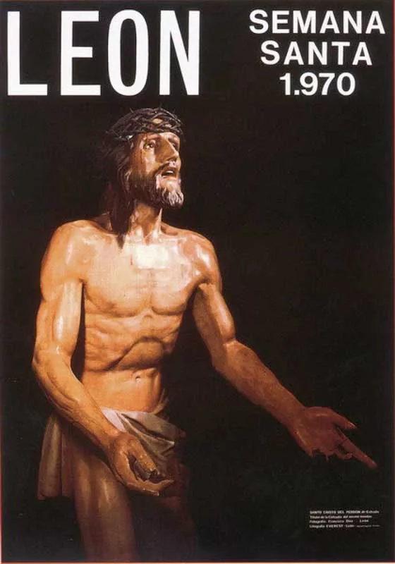 Cartel de la Semana Santa de León de 1970