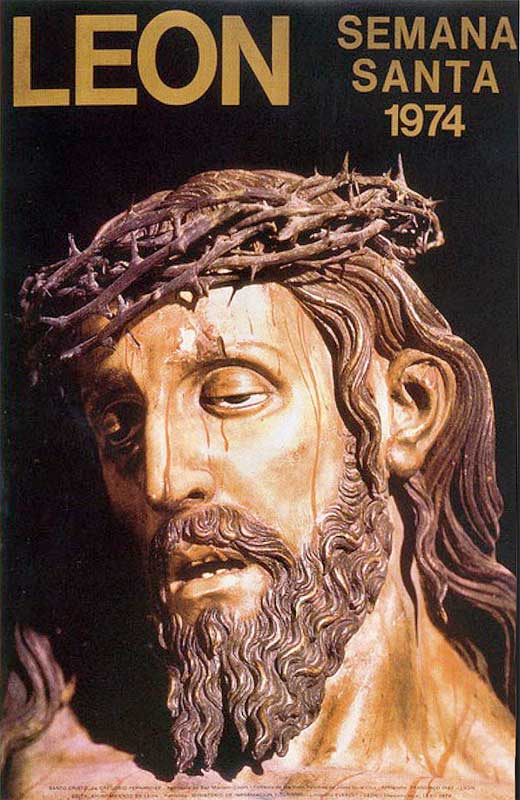 Cartel de la Semana Santa de León de 1974