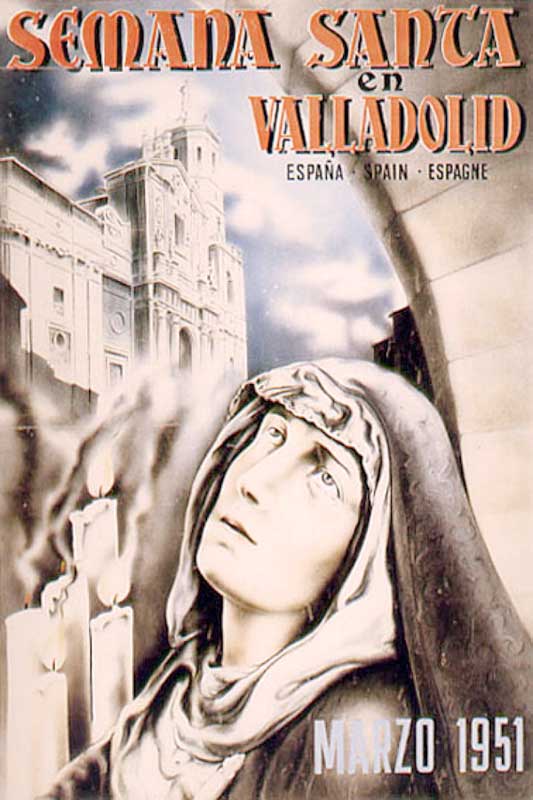Cartel de la Semana Santa de Valladolid de 1951