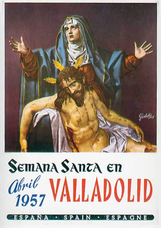 Cartel de la Semana Santa de Valladolid de 1957
