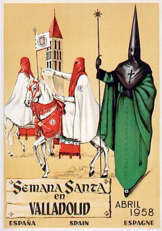 Cartel de la Semana Santa de Valladolid de 1958