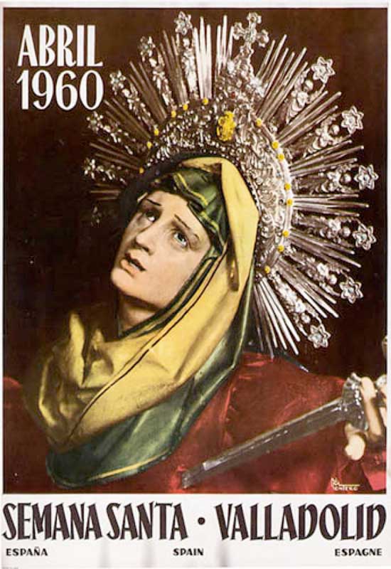 Cartel de la Semana Santa de Valladolid de 1960