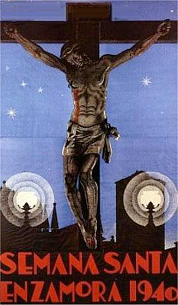 Cartel de la Semana Santa de Zamora de 1940