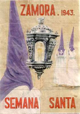 Cartel de la Semana Santa de Zamora de 1943