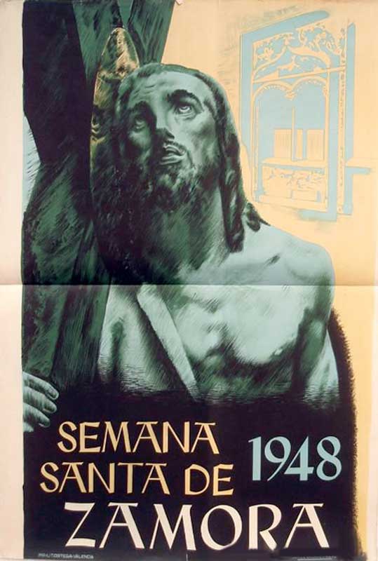 Cartel de la Semana Santa de Zamora de 1948