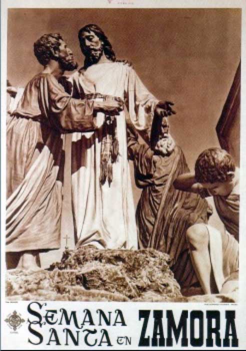 Cartel de la Semana Santa de Zamora de 1954
