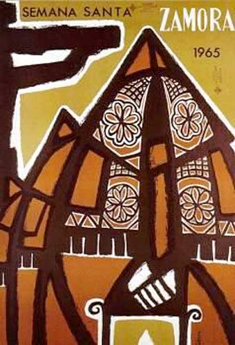 Cartel de la Semana Santa de Zamora de 1965