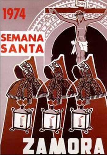 Cartel de la Semana Santa de Zamora de 1974