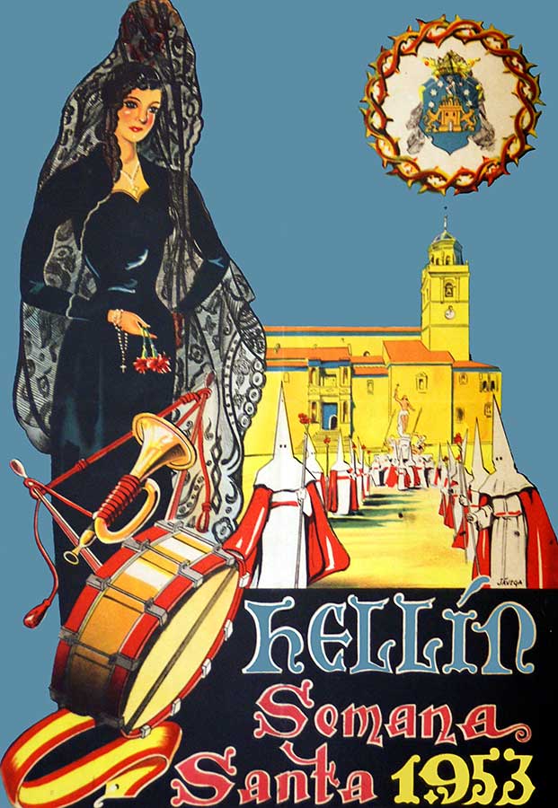 Cartel de la Semana Santa de Hellín de 1953