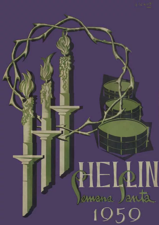 Cartel de la Semana Santa de Hellín de 1959