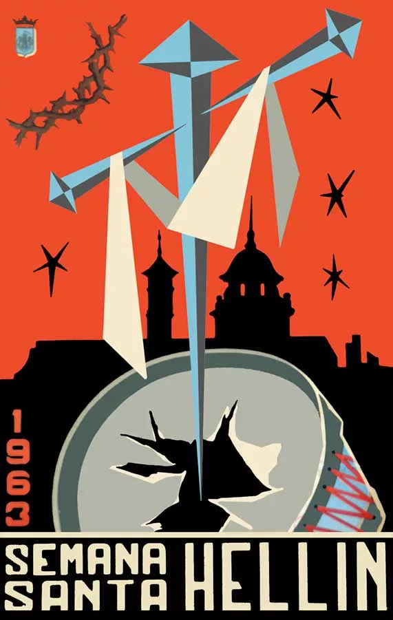 Cartel de la Semana Santa de Hellín de 1963