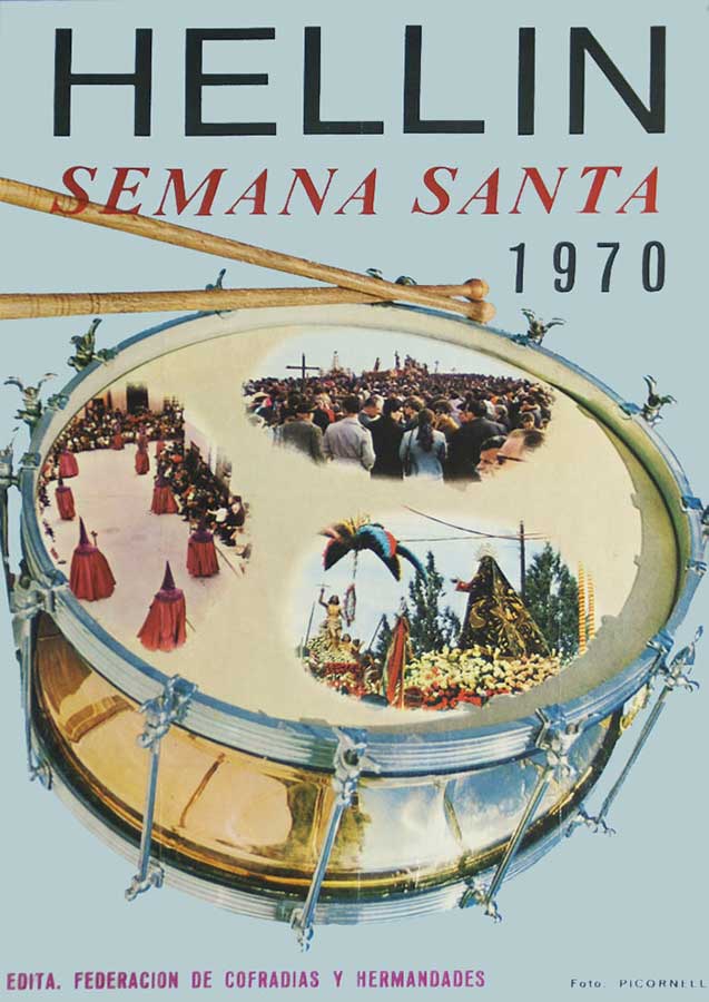 Cartel de la Semana Santa de Hellín de 1970
