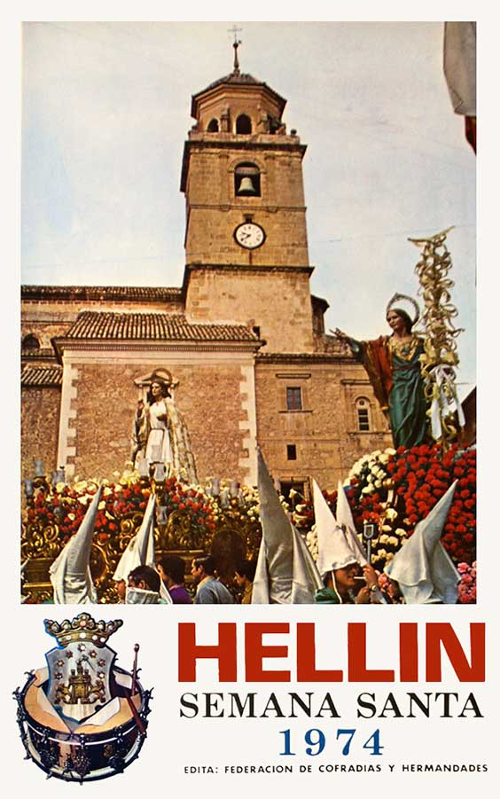 Cartel de la Semana Santa de Hellín de 1974