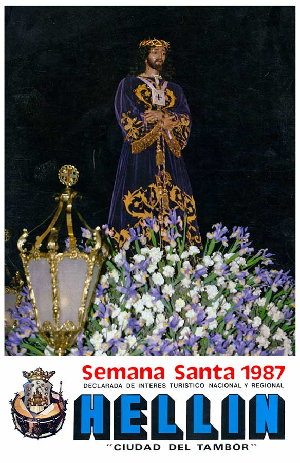 Cartel de la Semana Santa de Hellín de 1987