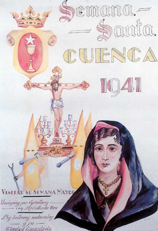 Cartel de la Semana Santa de Cuenca de 1941