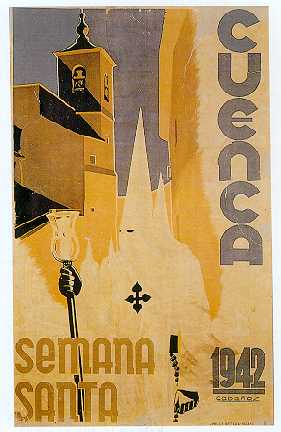 Cartel de la Semana Santa de Cuenca de 1942