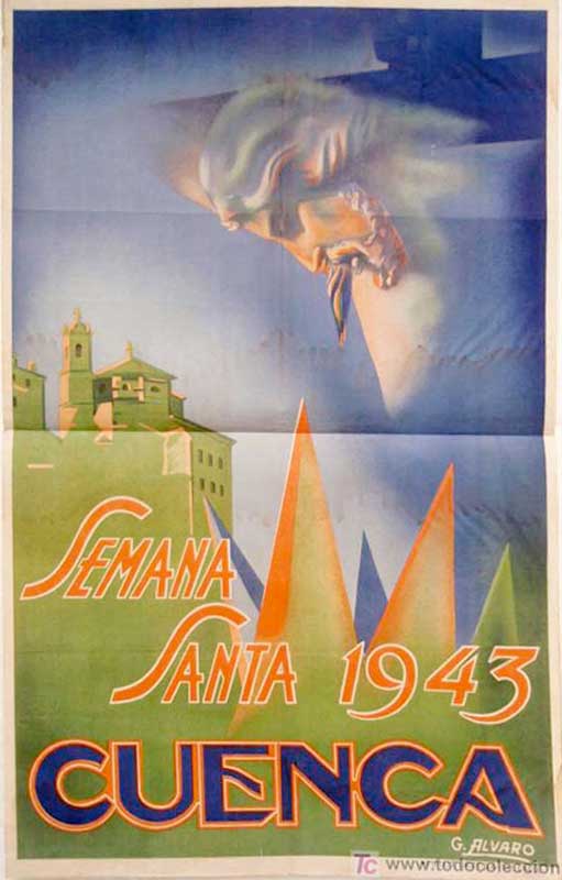 Cartel de la Semana Santa de Cuenca de 1943