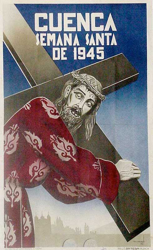 Cartel de la Semana Santa de Cuenca de 1945