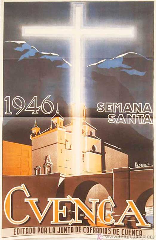 Cartel de la Semana Santa de Cuenca de 1946