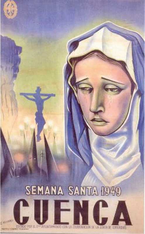 Cartel de la Semana Santa de Cuenca de 1949