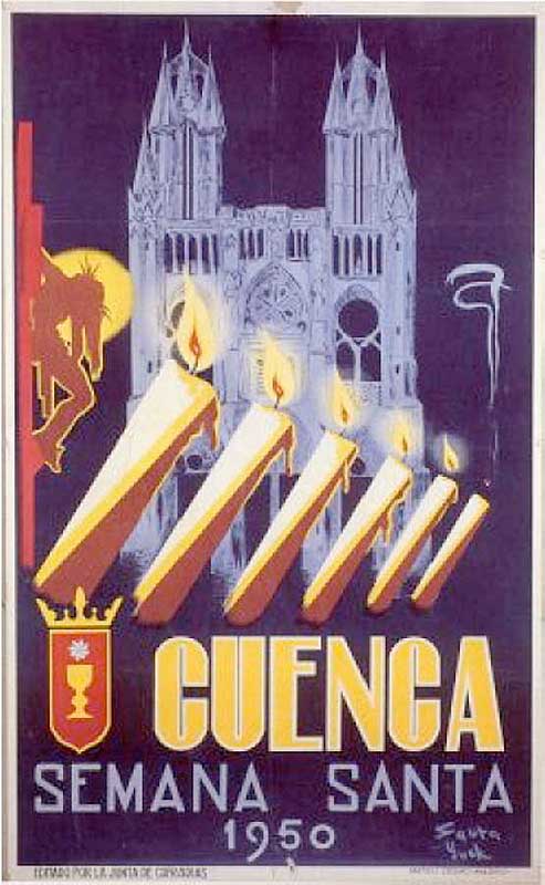 Cartel de la Semana Santa de Cuenca de 1950