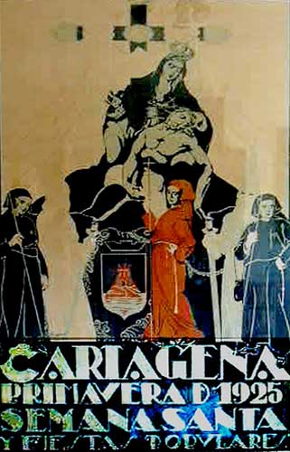 Cartel de la Semana Santa de Cartagena de 1925