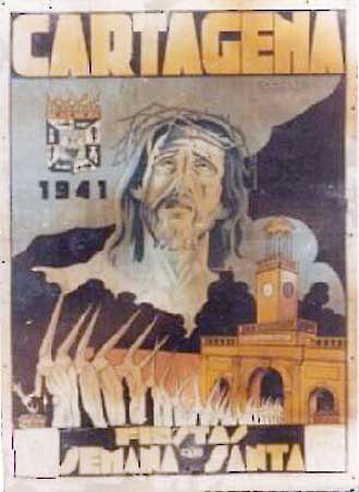 Cartel de la Semana Santa de Cartagena de 1941